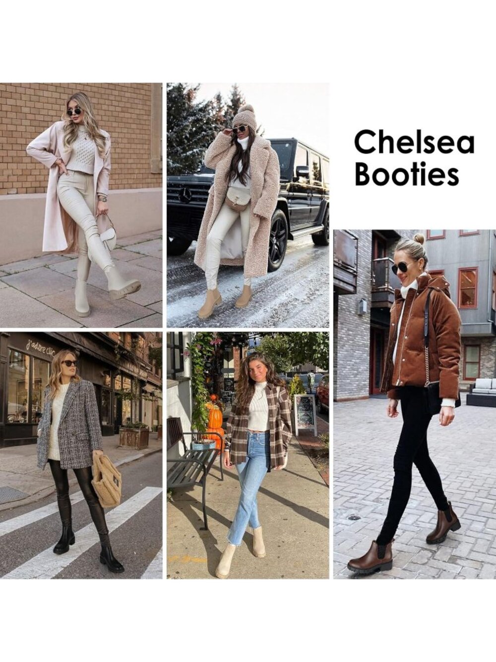 Women's Black Suede Fashion Lug Sole Chunky Heel Chelsea Boots - Picture 6 of 6